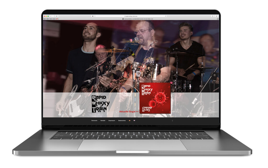 Website für Bands von Webdesign Agentur Berlin
