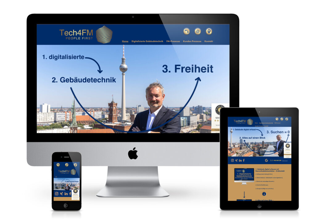 Webdesign für Struktur, Gestaltung und Programmierung in Berlin